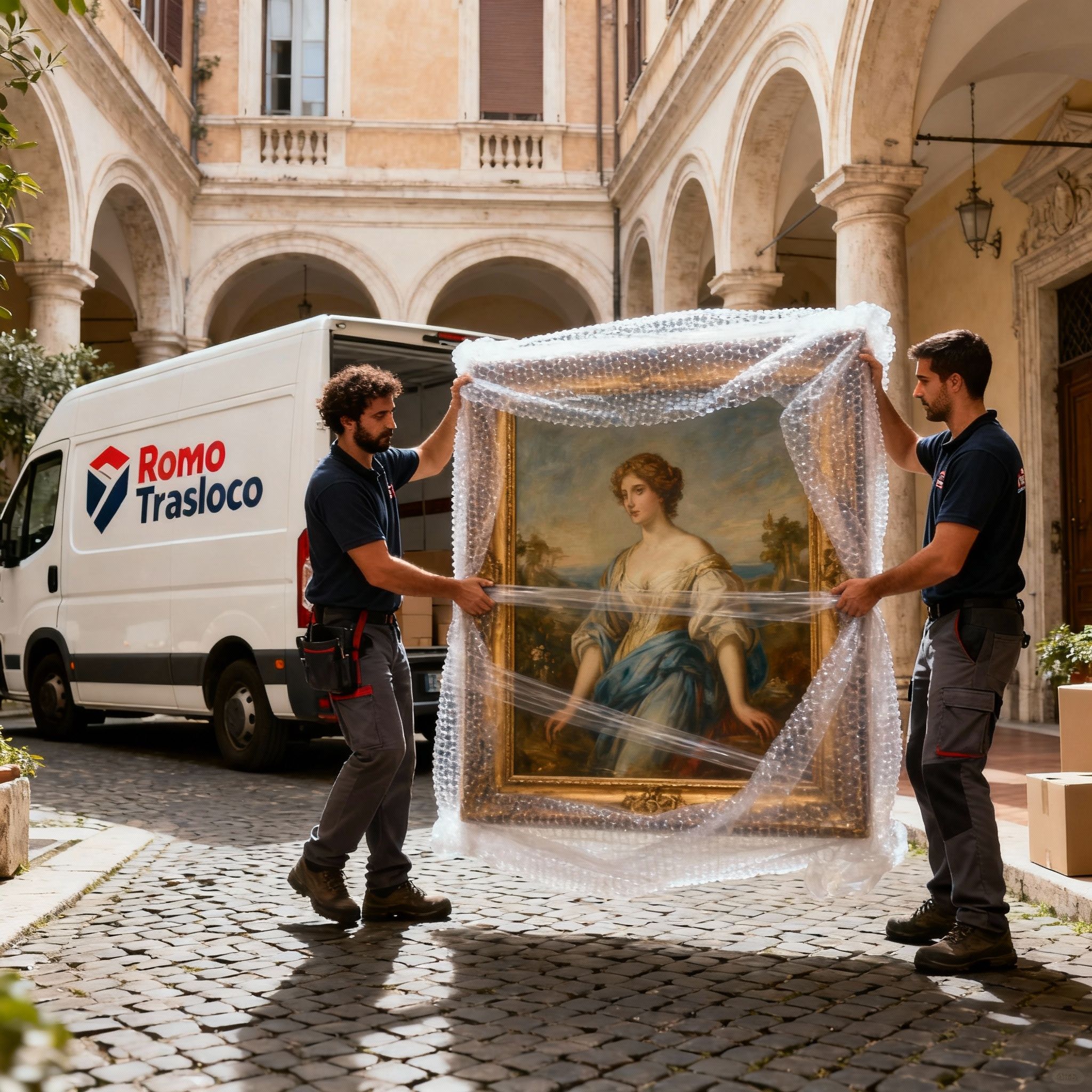Team di traslocatori professionisti nel Quartiere Ripa, Roma. Massima coordinazione e cura per i tuoi arredi di valore.