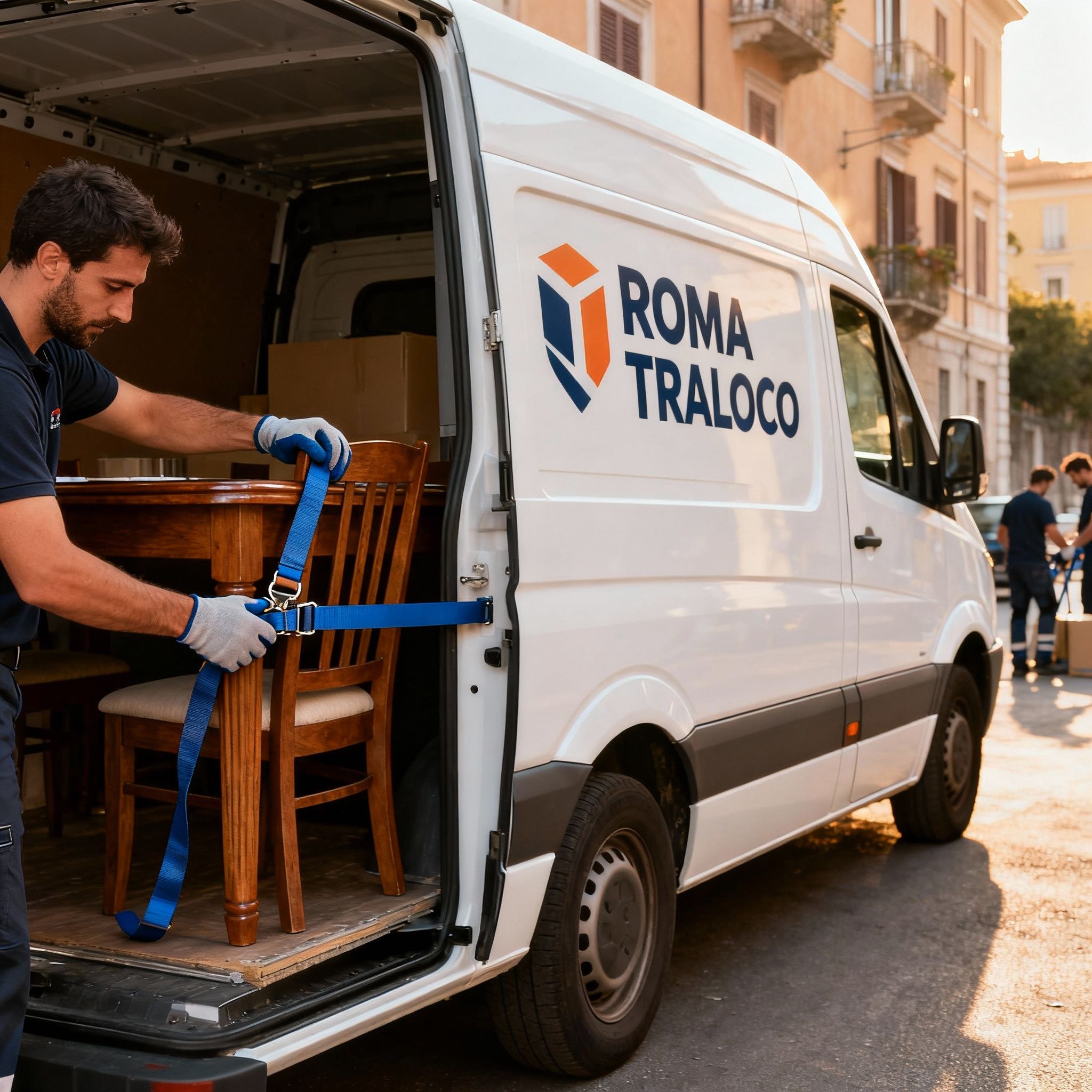 Quartiere Quarticciolo - fissaggio sicuro nel furgone