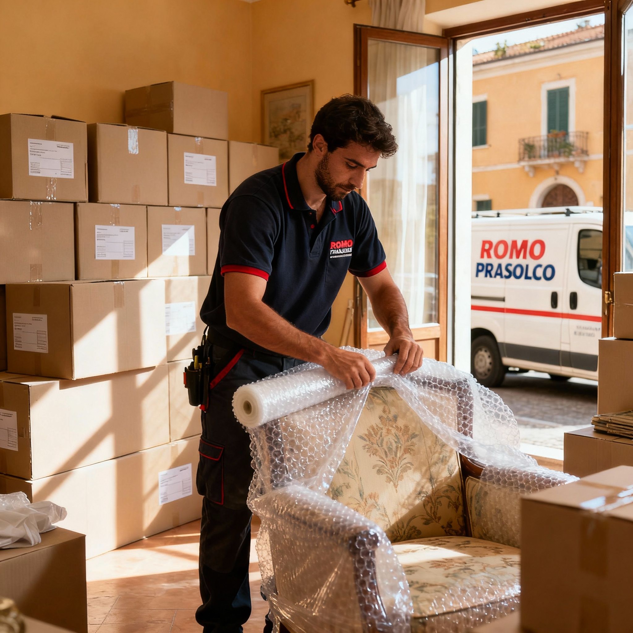 Quartiere Rebibbia – Ponte Mammolo - imballaggio professionale con materiali di qualità per protezione