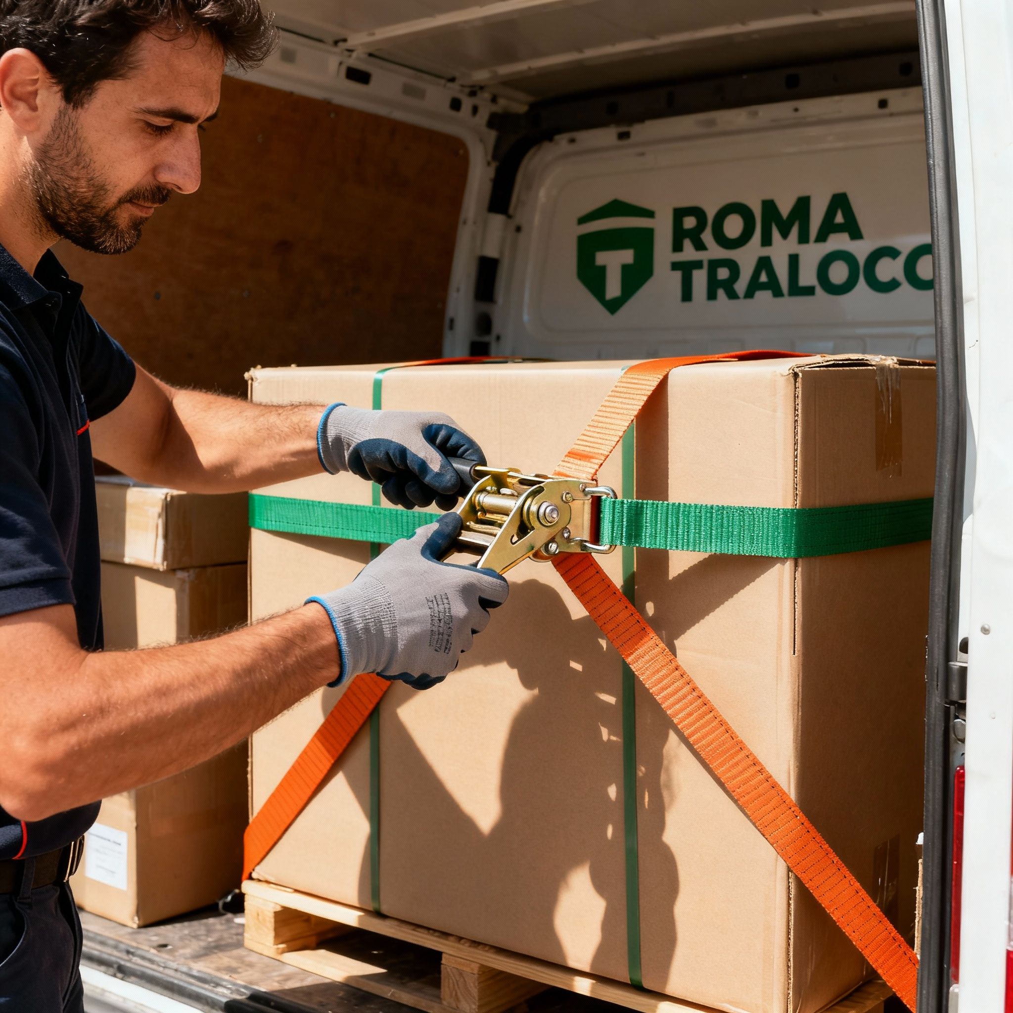 Quartiere Tor Tre Teste - dettaglio cinghie di fissaggio